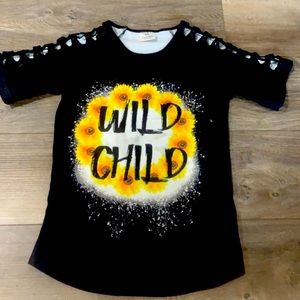 Girls sunflower shirt 14/16